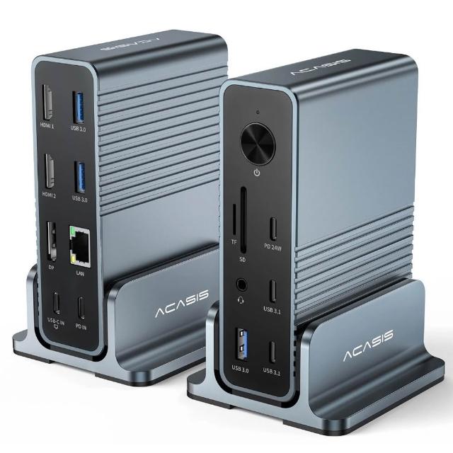 ACASIS 阿卡西斯 15合1 USB-C桌面擴充底座(筆記本電腦 4K60hz擴展HDMI/DP顯示 DS-7A15)
