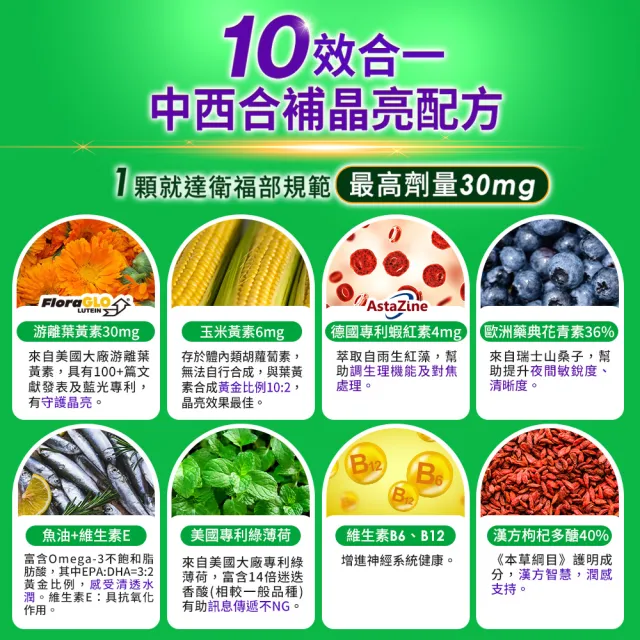 【funcare 船井生醫】金盞花萃取高單位葉黃素EX 7盒_共210顆(30顆/盒)