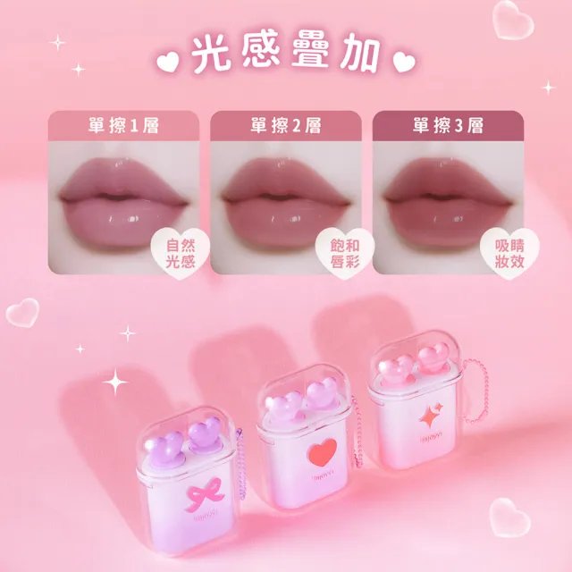 【Injoyyi 幸福物語】CICA積雪草保濕唇蜜組x2盒(補水潤色 一組含潤色+顯色端)