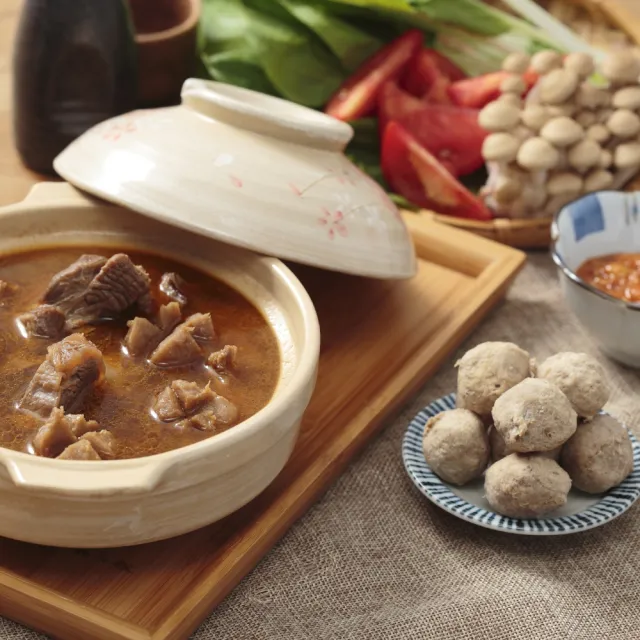 【土羊哥】元氣紅燒無皮羊肉套餐*4組(3490g/組;鍋物;年菜;含運;鍋物/火鍋/湯底/火鍋料/火鍋肉片)