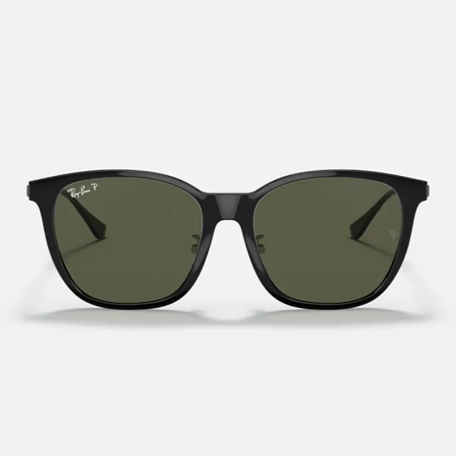 【RayBan 雷朋】方形金屬鏡腳偏光抗UV太陽眼鏡(RB4333D-601/9A 55mm 偏光鏡片)