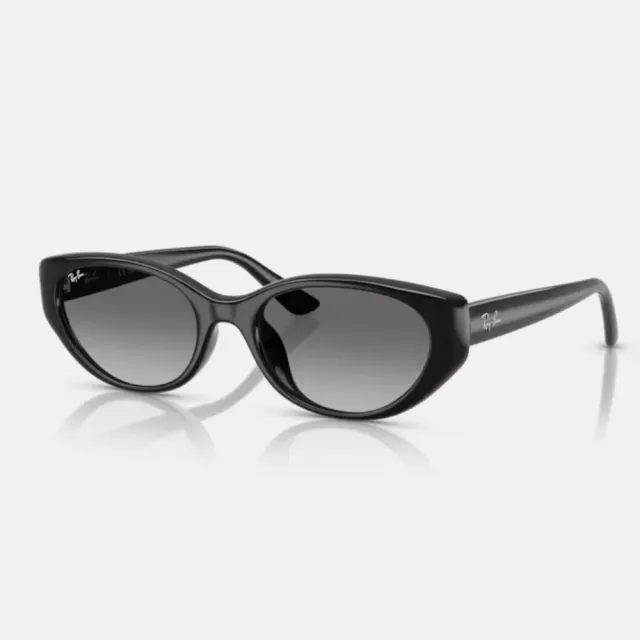 【RayBan 雷朋】復古潮流貓眼膠框漸層太陽眼鏡(RB4457D-667711 55mm)