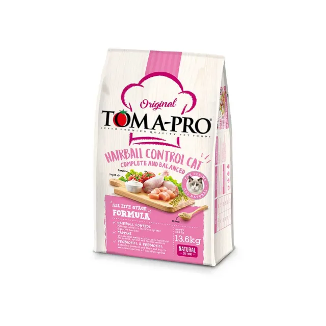 【TOMA-PRO 優格】經典系列貓飼料-成幼貓 雞肉+米 13.6 公斤(化毛高纖配方 成貓 幼貓)