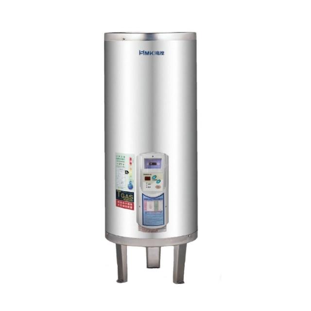  HMK 鴻茂 EH-3001TS 電熱水器，為臺灣原廠製造，容量達110公升，適閤家庭或小型商用使用。採用機械控溫設計，電熱管加熱方式穩定可靠，冷熱水管口徑為3/4英吋，尺寸直徑50.5 x 高128 cm，重量依原廠規格。電壓220V，能源效率第三級，BSMI許可字號R63112，提供1年保固。高效節能的電能式排氣，確保安全舒適的熱水供應，是您的理想選擇。 