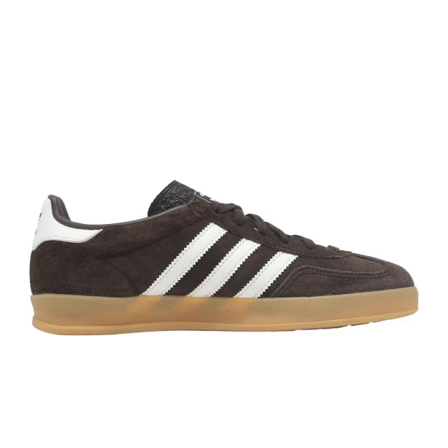 【adidas 愛迪達】休閒鞋 Gazelle Indoor 男鞋 女鞋 黑 白 德訓鞋 復古 愛迪達(HQ5152)
