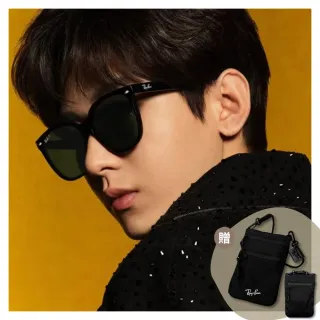 【RayBan 雷朋】修顏膠框偏光太陽眼鏡(RB4423D-601/9A 66mm 偏光鏡片)