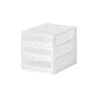 【TENMA 天馬】A4桌上型抽屜收納盒-3低抽(桌面櫃/抽屜櫃/文件盒)