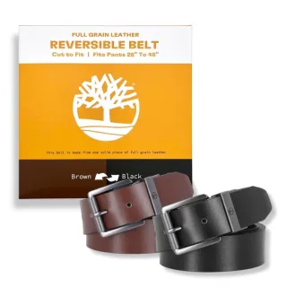 【Timberland】踢不爛 禮盒包裝 男款 皮帶 男生 腰帶 可自行剪裁長度 雙色兩用