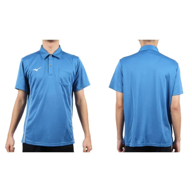 【MIZUNO 美津濃】男吸汗速乾短袖POLO衫-台灣製 吸濕排汗 上衣 休閒 慢跑(32TAD01417)