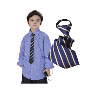 【拉福】兒童領帶希爾頓6cm拉鍊領帶中窄版襯衫領帶