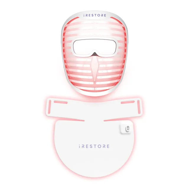 【iRestore】雙重嫩膚組「美容面罩+頸胸美膚儀」LED美膚嫩膚儀｜雙11限定
