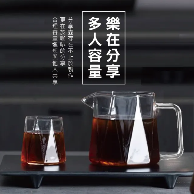 【GAARii】JF 高硼硅耐熱玻璃  手沖咖啡壺套裝 分享杯 咖啡分享壺 玻璃壺(咖啡杯 玻璃杯 咖啡壺 分享壺)