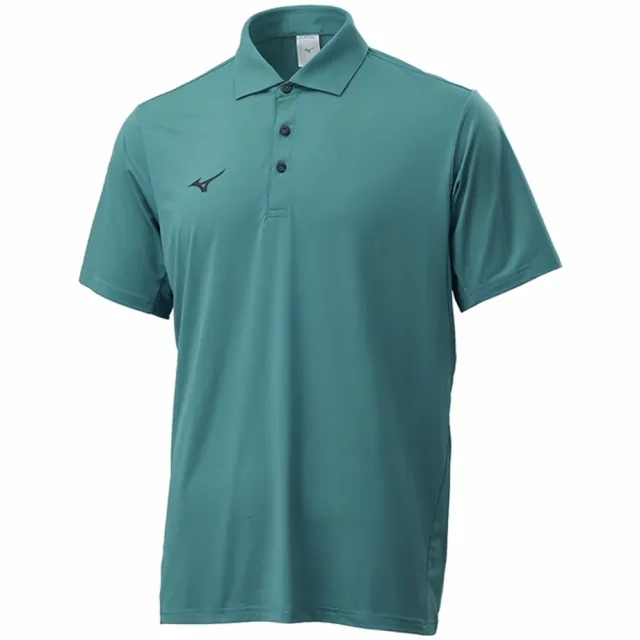 【MIZUNO 美津濃】短袖上衣 男 POLO衫 吸濕排汗 綠 32TAD01633