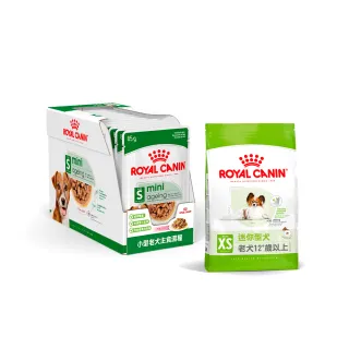 【ROYAL 法國皇家】犬專用濕糧餐包85gx12包/盒_小型老犬12+歲+迷你型老齡犬專用飼料 XSA+12 500G