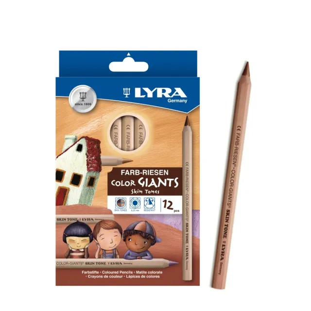 【德國LYRA】世界膚色專用彩色鉛筆(油性色鉛筆 彩色鉛筆 色鉛筆 24色 12色 粗色鉛筆)