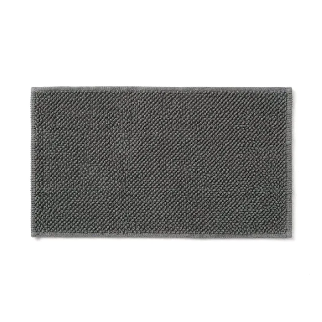 【MUJI 無印良品】棉鬆絨浴室地墊/S(柔白/淺灰/墨灰)