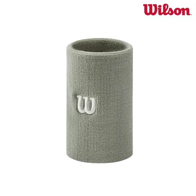 【WILSON】Pro Terry Wristbands L 中性 配件 護腕 綠色 2入/組 WA00089E014001