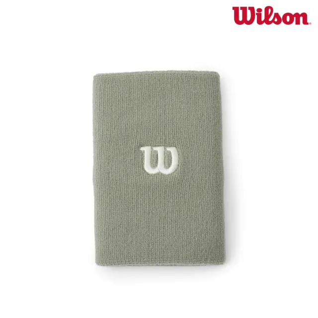 【WILSON】Pro Terry Wristbands L 中性 配件 護腕 綠色 2入/組 WA00089E014001