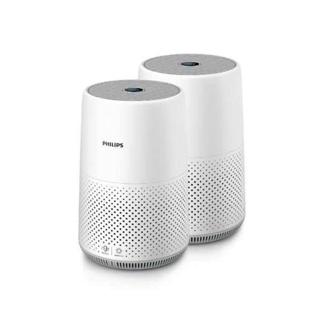  飛利浦 PHILIPS AC0819 空氣清淨機，搭載HEPA濾網與活性碳濾網，有效過濾PM2.5微粒與異味，適用9坪空間。機身輕巧僅3.14kg，尺寸250x250x367mm，噪音35-62dB靜音運作，110V電源，中國製造，享2年保固。適合居家辦公，提升空氣品質，BSMI認證R3D904。 
