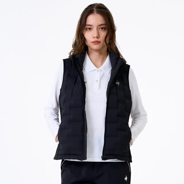 【LE COQ SPORTIF 公雞】防潑水羽絨背心 男女款 5色 LWW61391_LWW62391