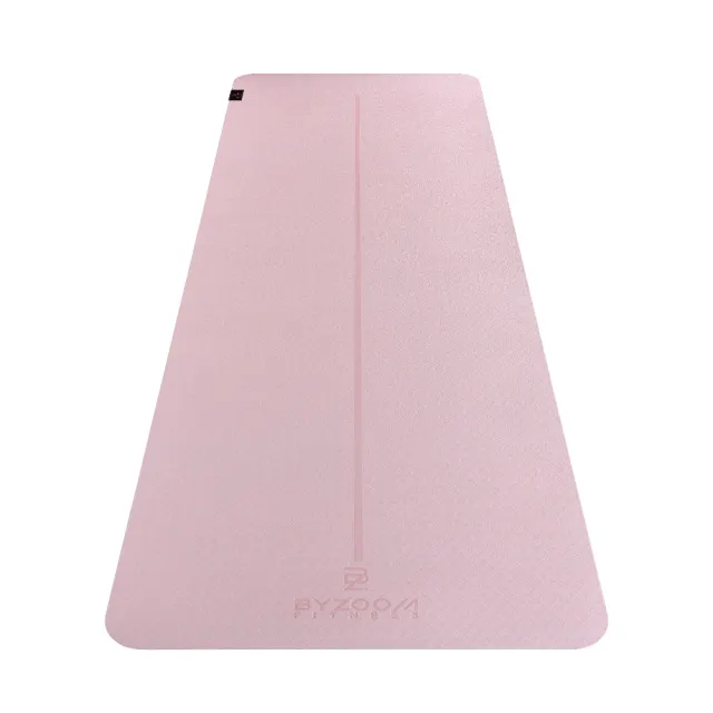 【BYZOOM FITNESS】TPE 止滑輕巧瑜珈墊 4mm(淺粉)