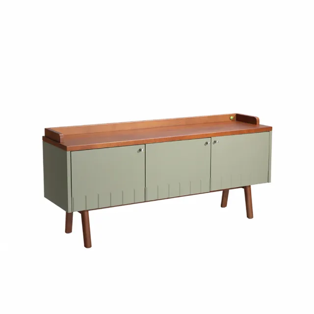 【有情門】STRAUSS Lab 夏綠地收納櫃 三門款 寬124cm 高57cm(製作期2-3週/實木/MIT/展示櫃/邊櫃/玄關櫃)