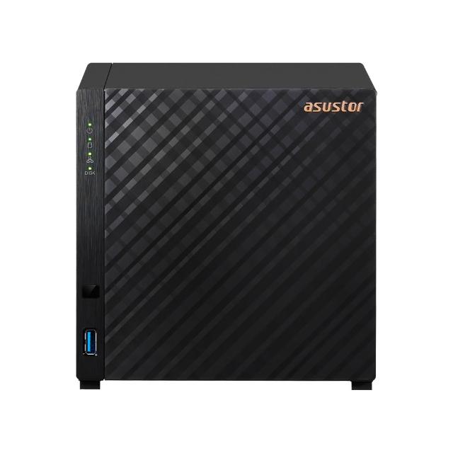 【ASUSTOR 華芸】AS1204T 4Bay NAS 網路儲存伺服器 (Realtek RTD1619B 1.7GHz 四核心/1GB DDR4)