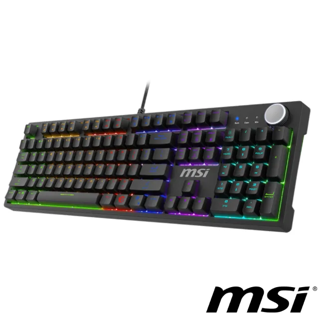 【MSI 微星】FORGE GK320 RED TC 電競鍵盤(機械紅軸)