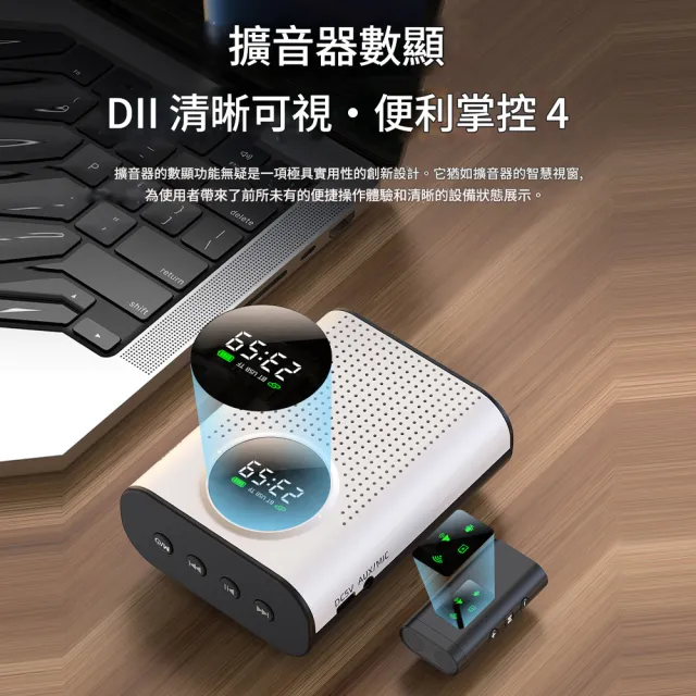 【RTAKO】無線領夾麥克風 無線擴音器(小蜜蜂 擴音器 揚聲器 大聲公 喊話器 喇叭)