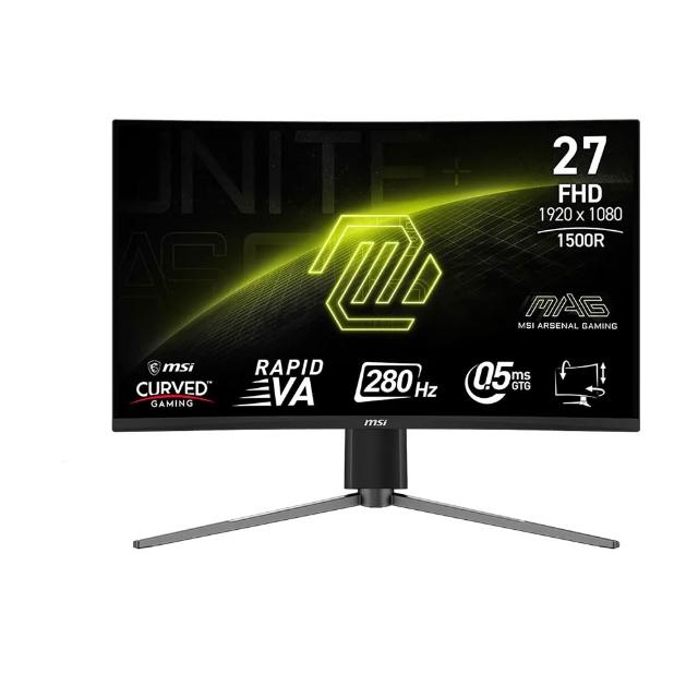 【MSI 微星】MSI 微星MAG 276CPXF 曲面電競螢幕-27型/FHD/HDR/280Hz/0.5ms/VA