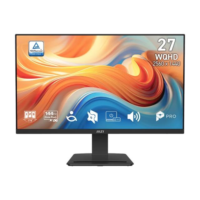 【MSI 微星】PRO MP273Q E14 27型 IPS 16:9 144Hz 護眼商用螢幕(WQHD/1ms MPRT)