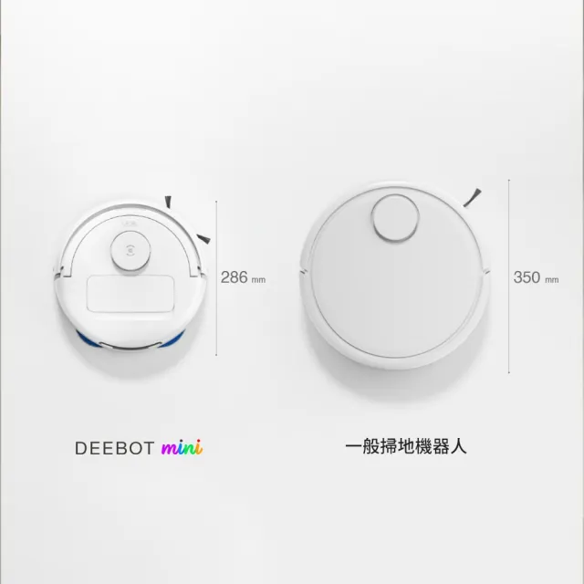 【ECOVACS 科沃斯】全新DEEBOT mini 全能掃拖機器人(超小機身/全能基站/毛髮不纏繞/靜音清潔