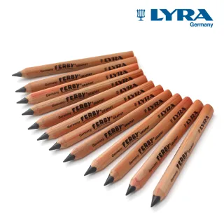 【LYRA】兒童三角原木鉛筆12cm(6入)｜德國製 三角鉛筆 大三角鉛筆 粗鉛筆 學齡前鉛筆 粗三角鉛筆