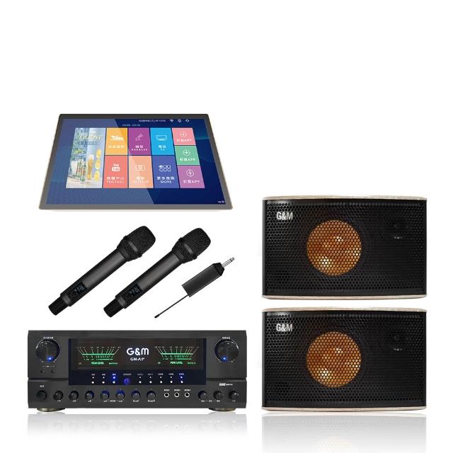 【金將科技】KKPAD18.5+GMA1+GM298+GM808(點歌機+擴大機+無線麥克風+喇叭)(贈一年免費雲端歡唱)