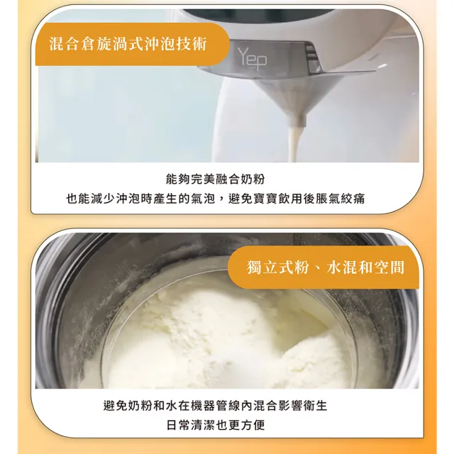 【Yep2 芽比兔】多功能智能自動泡奶機(專用沖奶泡奶機/電熱水壺/溫控快煮壺/溫奶器/泡咖啡/智能恆溫)