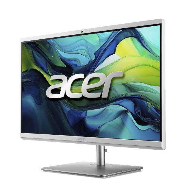  Acer宏碁 C27-195ES 是一款高效能27吋FHD AIO一體型電腦，搭載Intel Core Ultra 7 155U處理器、16GB DDR5記憶體及1TB SSD儲存空間，執行Windows 11 Home系統。內建Wi-Fi 7與Bluetooth 5.4，提供穩定連線；支援多USB埠、HDMI輸出及無線鍵盤滑鼠組，適閤家用辦公、娛樂與多媒體應用。3年原廠保固，輕薄設計尺寸612.5x445.52x37.3mm，內建雙喇叭與麥克風，提升使用體驗。 