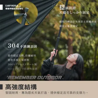 【樂活不露】戶外露營 蜂巢伸縮鋁合金營柱280CM(營柱 側柱 前庭柱 主營柱 野外露營 搭營)