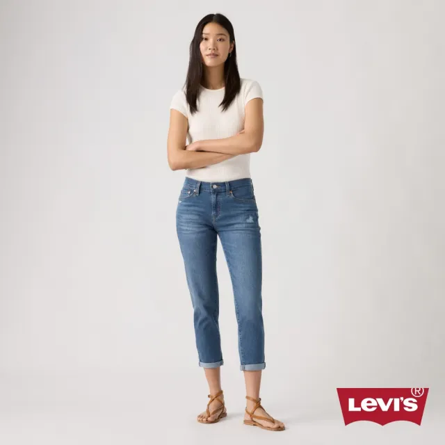 【LEVIS】中腰錐形牛仔褲 / Boyfriend男友褲 / 彈性面料 女生牛仔褲 熱賣單品 19887-0407