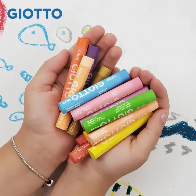 【GIOTTO】兒童粉蠟筆(48色)｜蠟筆 兒童蠟筆