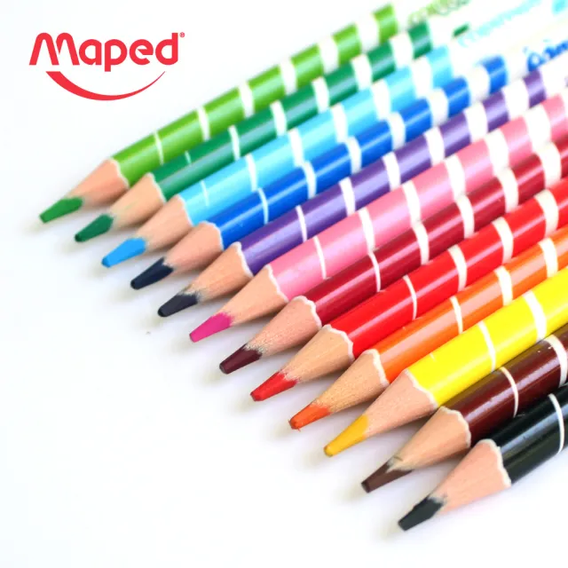 【Maped】可擦除彩色鉛筆12色(色鉛筆 油性色鉛筆)