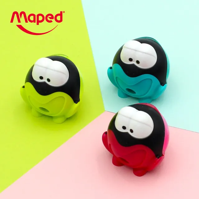 【Maped】大眼蛙智慧筆削-背卡款/顏色隨機(削鉛筆器 削鉛筆機 削鉛筆 班級獎品 削筆器 捲筆刀)