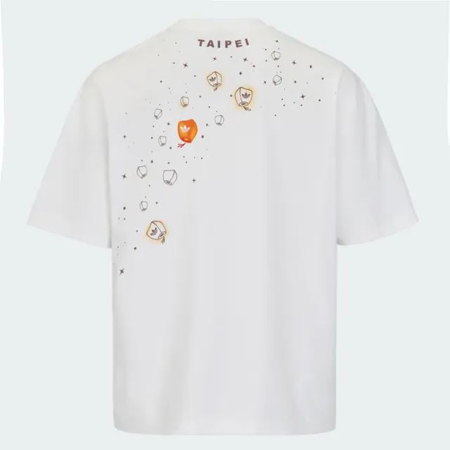 【adidas 愛迪達】Taipei Tee SS 男 T恤 運動上衣 休閒短袖 城市限定 白 棕 亞版(KZ0533)