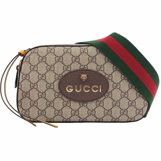 【GUCCI 古馳】GG SupremeOphidia 虎頭標誌 斜背包(多色)