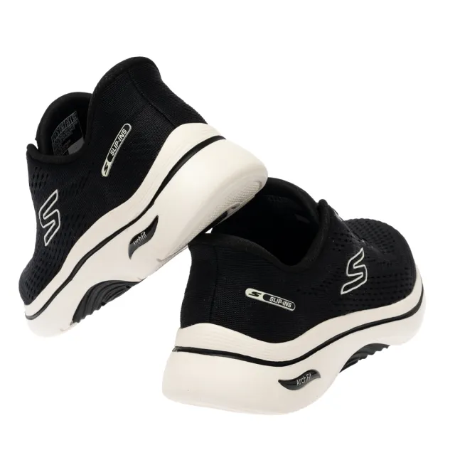 【SKECHERS】女鞋 健走系列 健走鞋 瞬穿舒適科技 GO WALK ARCH FIT 2.0 (125342BKW)
