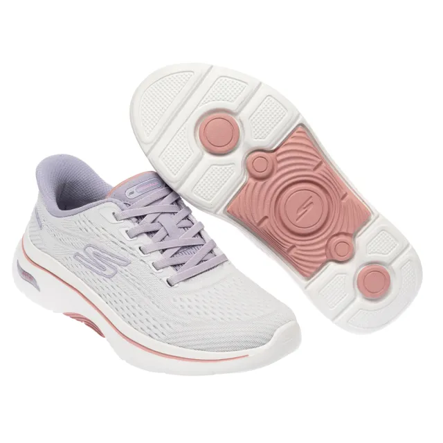 【SKECHERS】女鞋 健走系列 健走鞋 瞬穿舒適科技 GO WALK ARCH FIT 2.0 (125342LAV)