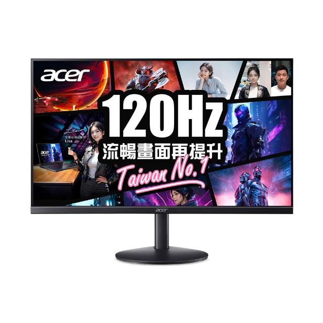 Acer宏碁 SA243Y Acer 宏碁 SA243Y 是一款專為辦公與學生設計的 23.8 吋 IPS 面板顯示器,具備 FHD 1920x1080 解析度與 HDMI 120Hz 高更新頻率,提供流暢視覺體驗。1ms VRB 反應時間與 100,000,000:1 高對比度,讓影像細膩清晰。內建護眼功能、零閃屏技術及廣視角 178°,適合長時間使用,減少眼睛疲勞。支援 AdaptiveSync 相容 AMD FreeSync 與 Nvidia G-Sync,消除畫面撕裂。機身超薄僅 2.64kg,VESA 壁掛孔設計美型實用,內建喇叭與 HDMI/VGA 介面,三年保固,CP 值高,是 OA 辦公、健康護眼及入門款的理想選擇。