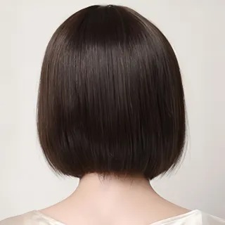 【LEESA】全套頭假髮\真人髮絲\假髮\女生假髮\短髮假髮\透氣假髮\真人假髮\波波頭假髮\遞針圓旋款