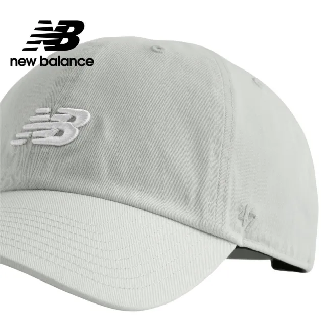 【NEW BALANCE】NB 棒球帽/老帽_LAH00151TAG_中性_淺灰色(47聯名)