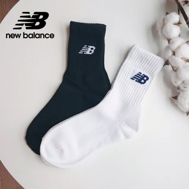 【NEW BALANCE】NB 棉質中筒襪_7242510280_中性_白色