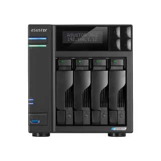 【ASUSTOR 華芸】AS6704Tv2 4Bay NAS 網路儲存伺服器 (Intel Celeron N5105 2.0GHz 四核心/4GB DIMM DDR4)
